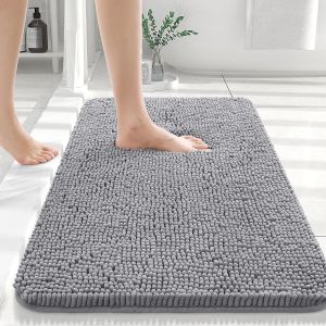 OLANLY Chenille Bathroom Rug